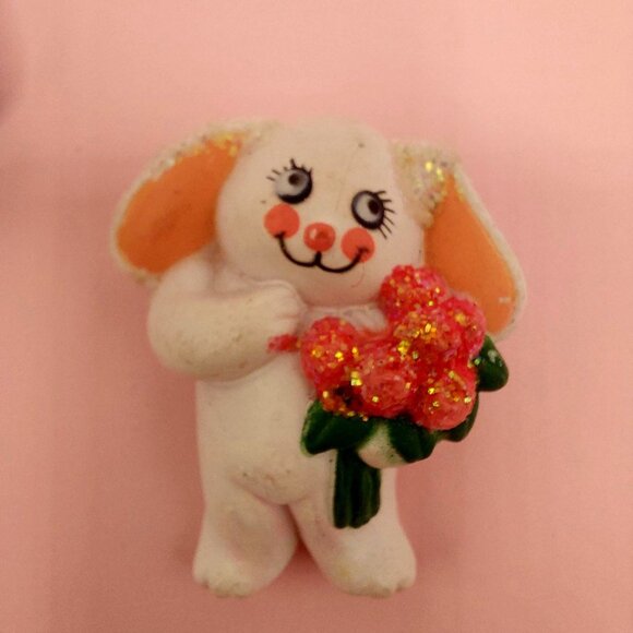 Vintage Easter Bunny Brooch Pins Set Of 3 By Easter Unlimited Inc. Spring - Picture 8 of 8